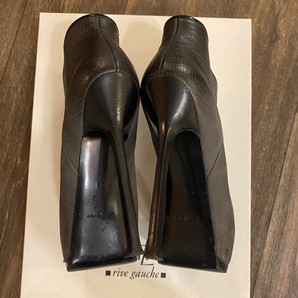 YSL Stunning Rounded Toe Platform Booties! - Picture 9 of 11